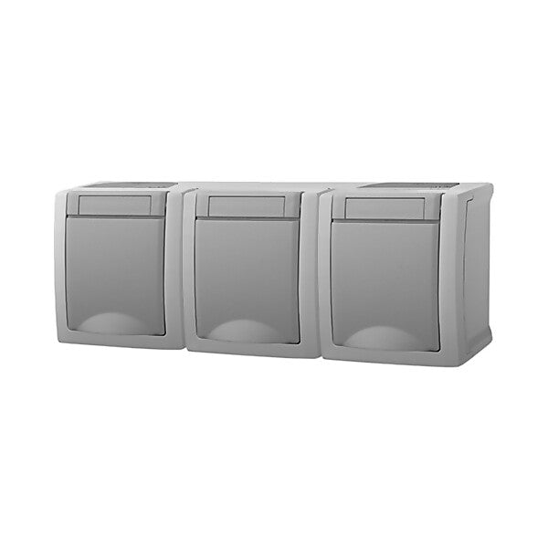 Panasonic Steckdose 3-fach waager. FR-AP IP54 90591498-DE